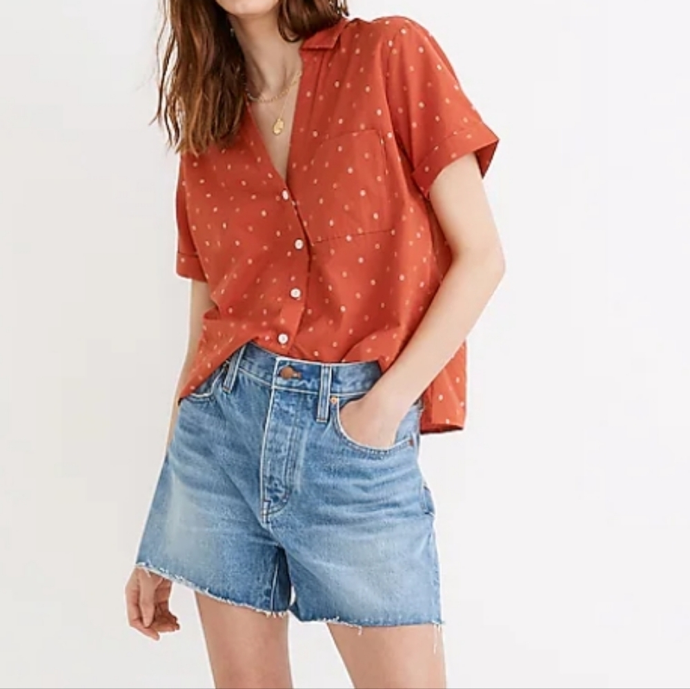Madewell Light Blue Jean Shorts - Picture 2 of 16
